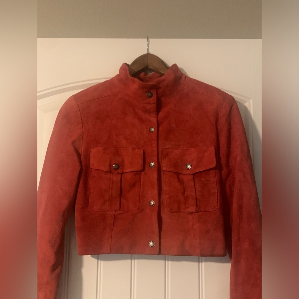 Henri Bendel leather suede jacket ❤️